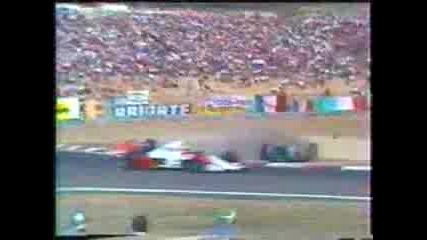 1990 GP of Hungary at Hungaroring Mistake