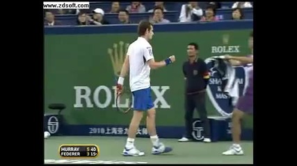 Murray vs Federer - Shanghai 2010 - The Full Match - Part 4/9!