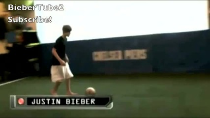 Justin Bieber Plays Soccer & Hockey with Ryan !! (360p)