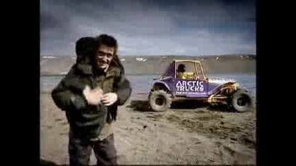 Artik trucks driving on water 