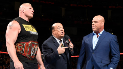 Brock Lesnar and Paul Heyman to leave WWE if The Beast loses the Universal Title at SummerSlam: Raw, July 31, 2017