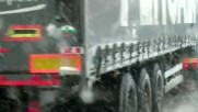 Кошмарен трафик заради снега във Видинско