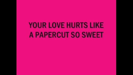 Vanessa Hudgens Paper Cut With Lyrics