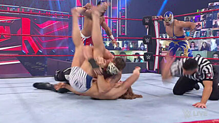 Riddle & Lucha House Party vs. RETRIBUTION: Raw, Mar. 1, 2021