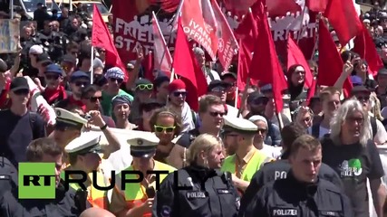Germany: "Block G7 - get rid of capitalism and war mongering" - Protesters gather as G7 meets