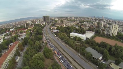 Квадракоптер със стабилизирана камера - тест над София