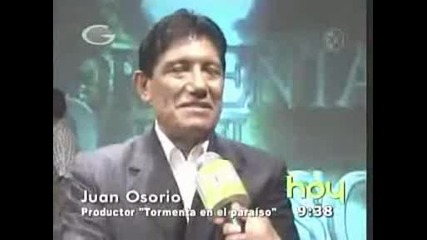 На представянето на Буря в Рая - Tormenta en el paraiso