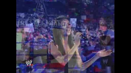 Nicole Scherzinger to wrestlemania - America the beautiful