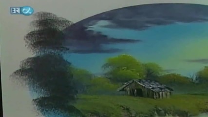 S23 Радостта на живописта с Bob Ross E09 Toward Days End ღобучение в рисуване, живописღ