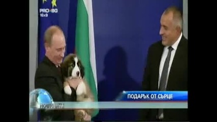 Борисов Подари Куче На Путин 