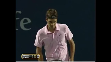 Roger Federer vs Novak Djokovic Toronto 2010 Last Game 