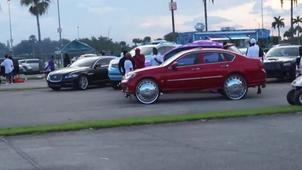 Candy Orange Chevy Donk On Dem 26 Dub Rims