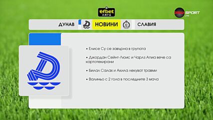 Преди кръга: Дунав - Славия