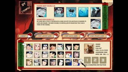 Naruto-arena Моите герои+ Добър Team