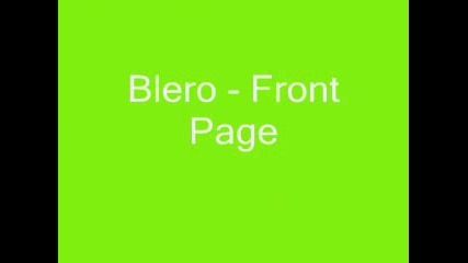 Blero - Front Page
