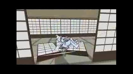 3d Animation Coool Fight Samurai