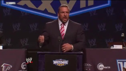 Wwwe Wrestlemania Xxvii Press Conference - Triple H 