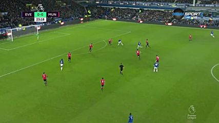 Евертън - Манчестър Юнайтед 0:0 /първо полувреме/