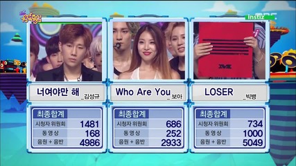 150523 Kim Sungkyu 1st Win @ Music Core 2nd Win