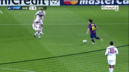 гол на Меси! Barcelona Vs Stuttgart 1 - 0 Messi goal 