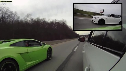 Bmw M5 E60 vs Lamborghini Gallardo