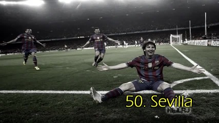Супер Лионел Меси - Топ 50 Голове (2004 - 2013)