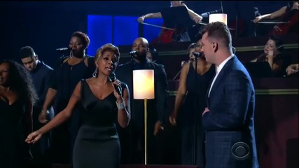 Sam Smith & Mary J Blige - Stay whit me performing at The Grammy's 2015