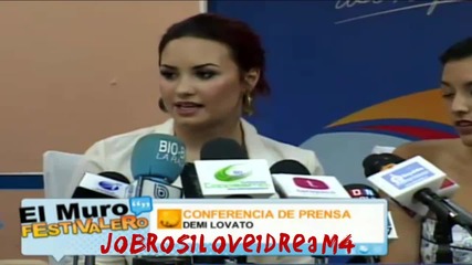 Demi Lovato Conferencia de Prensa Festival Verano Iquique 2012