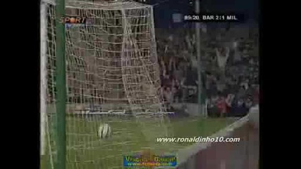 Barcelona vs Milan Ronaldinho Goal
