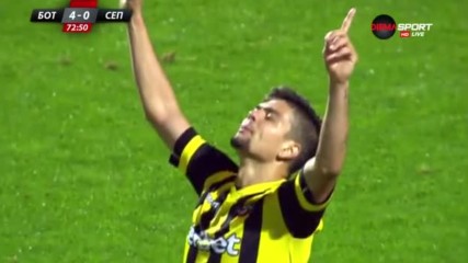 Хеттрик за Фернандо Виана, Ботев поведе с 4:0