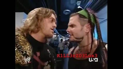 Randy Orton Edge Jeff Hardy Matt Hardy Backstage