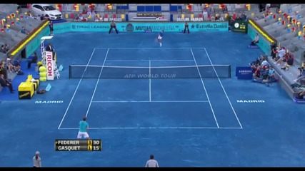 Federer vs Gasquet - Mutua Madrid Open 2012