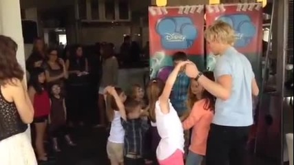 Dancing game with Maia Mitchell and Ross Lynch