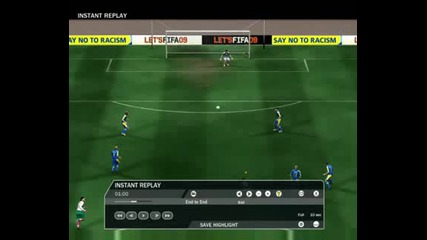 Fifa 09 - Bojinov goal ot centara mejdy krakata na vratarq 