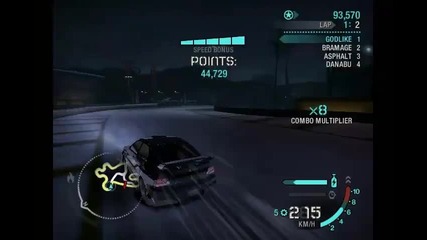 Need For Speed Carbon Drift 1,058,065 Points