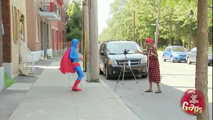 Скрита камера - Истинският Супермен!