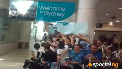 Стотици фенове посрещнаха Дел Пиеро на летището в Сидни