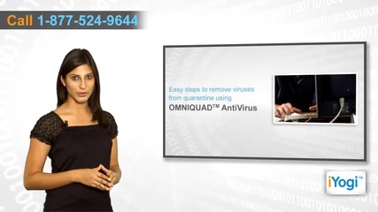 How to remove virus from quarantine on your Pc using Omniquad™ Antivirus software?