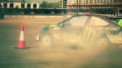 Ken Block's Dirt 3 Gymkhana_ Battersea Power Station, London