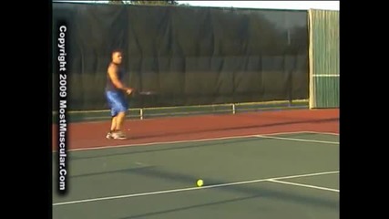 Bodybuilder Jonathan Irizarry biceps. tennis 