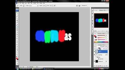 Как да направим неонов текст с photshop cs4 