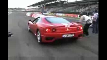 Ferrari 360 Modena Vs. Maserati 3200 Gt Drag Race
