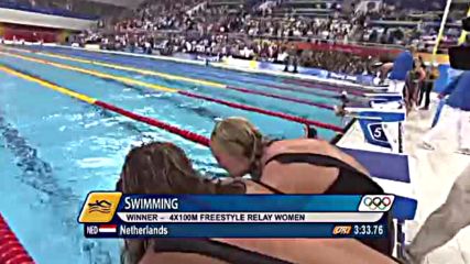 Swimming - Womens 4x100m Freestyle Relay Final - Beijing 2008 Summer Olympic Games