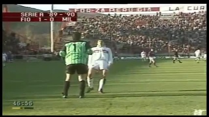 Fiorentina vs Ac Milan Serie A 1989-1990