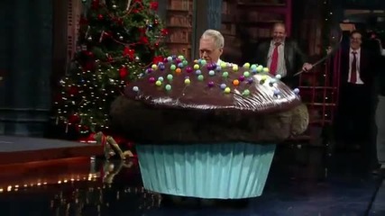 David Letterman дал 25 000 $ за движеща се торта 