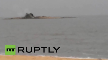 Russia: Offshore mud volcano erupts in Sea of Azov
