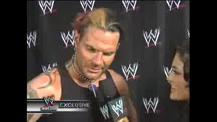 Wwe Draft 2008 Jeff Hardy Interview