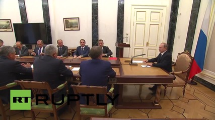 Russia: Putin heads security council meeting to discuss Iran deal