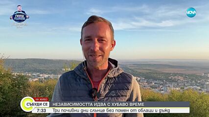 Очаква ни слънце през празничните почивни дни