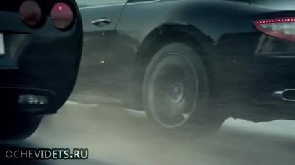 Автобус vs Maserati,ferrari и Chevrolet Corvette